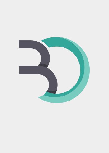 Minimalist graphic of the number 30 with a circular teal and gray design.